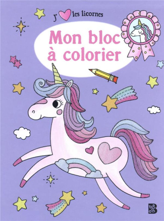 Mon bloc à colorier Licornes