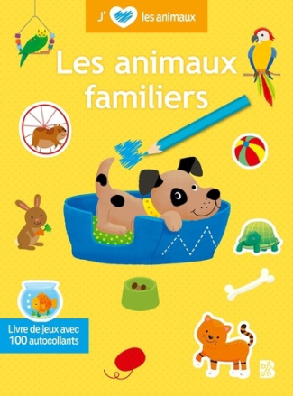 Les animaux familiers. Livre de jeu avec 100 autocollants