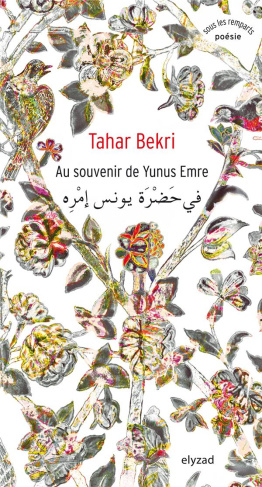 Au souvenir de Yunus Emre. Edition bilingue français-arabe
