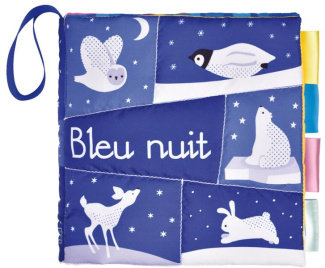 Bleu nuit. Un livre en tissu raffiné