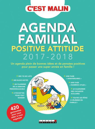 Agenda familial positive attitude. Edition 2017-2018