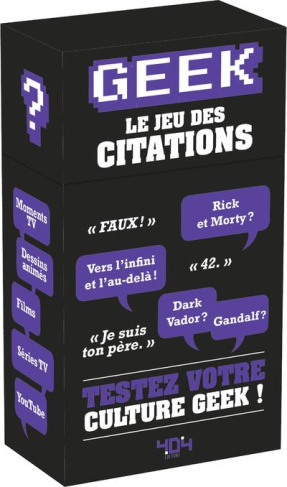 GEEK : LE JEU DES CITATIONS