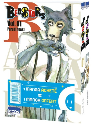 Beastars : Pack en 2 volumes : Tomes 1 et 2. 1 manga acheté = 1 manga offert