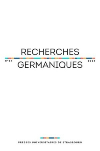Recherches germaniques N° 54/2024