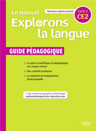 Français CE2. Guide pédagogique, Edition 2020