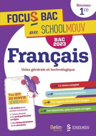 Français 1re. Voies générales et technologiques, Edition 2023