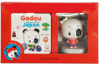 Gadou découvre le Japon. Coffret livre   figurine
