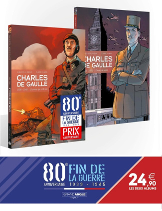 Charles de Gaulle Tomes 2 et 3 : 80 ans de la guerre 39/45. Pack en deux volumes. Tome 2, 1939-1940