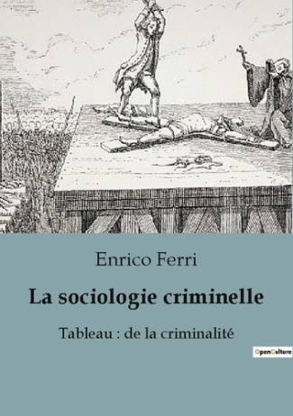 La sociologie criminelle. Un tableau de la criminalité