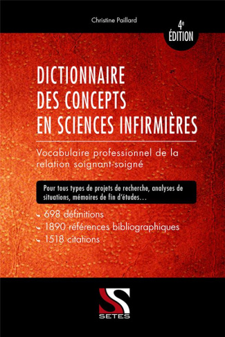 Dictionnaire des concepts en sciences infirmières