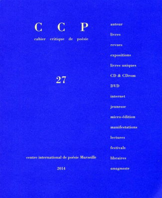 Cahier critique de poésie N° 27/2013/1 : Danielle Mémoire