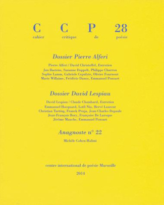 Cahier critique de poésie N° 28, 2013/2