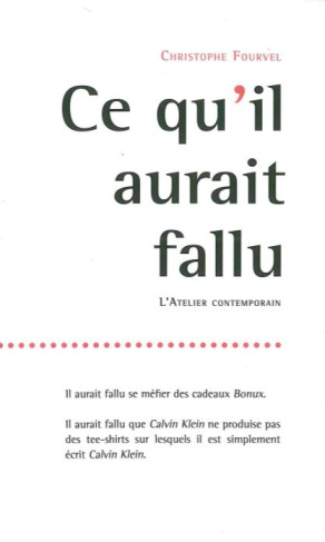 Ce qu'il aurait fallu