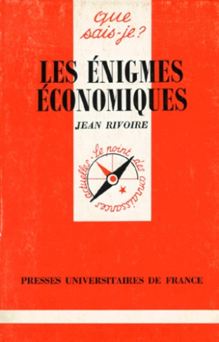 Rivoire_Jean-Les_nigmes_conomiques._2e_dition-9782130429661_0