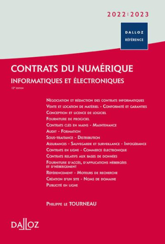 le-tourneau-philippe-contrats-du-numerique-informatiques-et-electroniques-edition-2022-2023_0