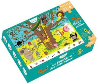 manes-thierry-puzzle-la-fanfare-des-animaux-50-pieces-avec-un-poster-a-la-taille-du-puzzle-pour-modele_0