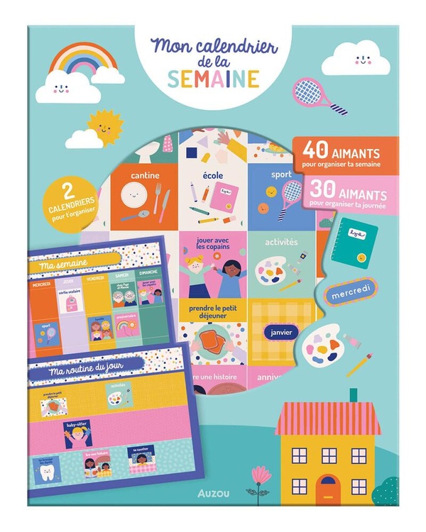 Mon calendrier de la semaine. Avec 70 aimants