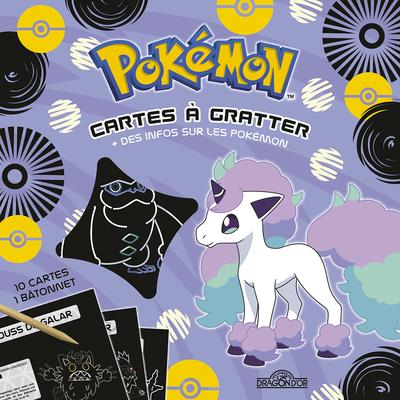 Pokémon cartes à gratter des infos sur les Pokémon. Région de Galar. Avec 10 cartes et 1 bâtonnet