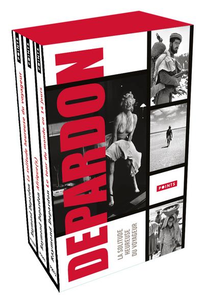 Raymond Depardon coffret en 3 volumes. Le tour du monde en 14 jours ; Afrique(s) ; La solitude heure