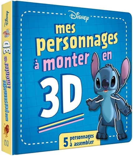 Mes personnages à monter en 3D Disney. 5 personnages à assembler