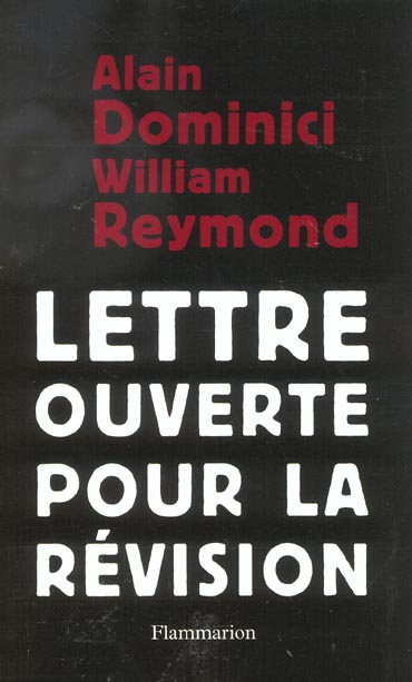 Lettre ouverte pour la révision