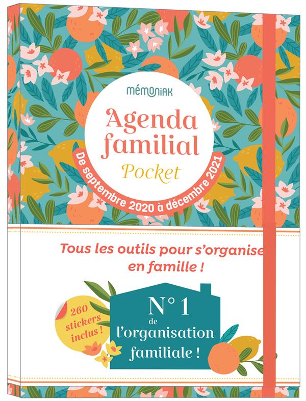 Agenda familial pocket Mémoniak. Avec 260 stickers, Edition 2020-2021