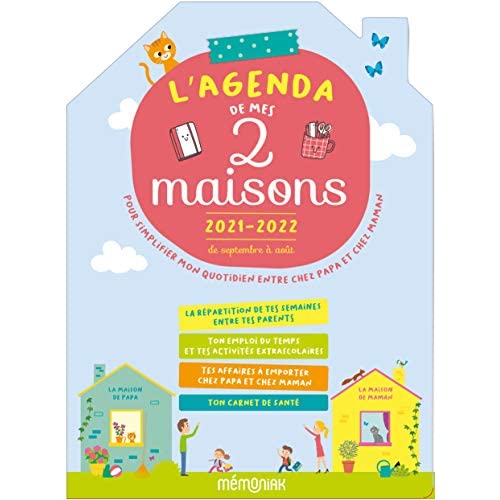 L'agenda de mes 2 maisons. Pour simplifier mon quotidien entre chez papa et chez maman, Edition 2021