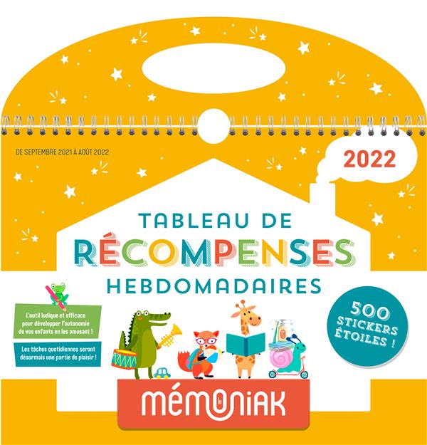 Tableau de récompenses hebdomadaires. Edition 2021-2022
