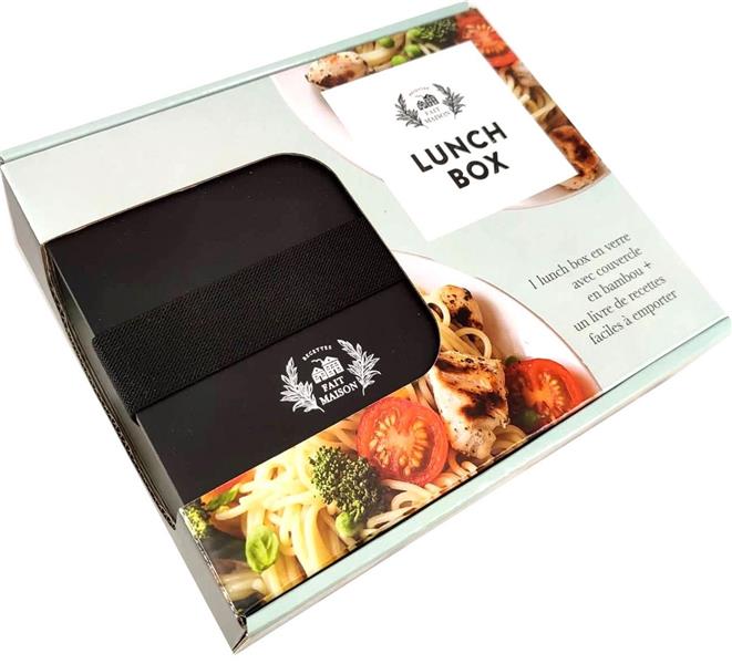Coffret Lunch Box. Avec 1 lunch box en verre avec couvercle