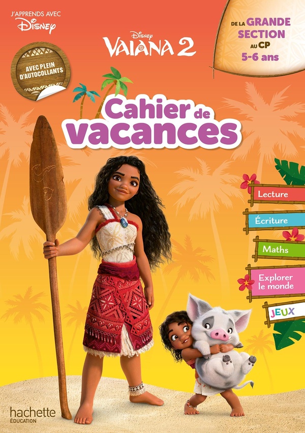 Cahier de vacances Vaiana 2. De la Grande Section au CP, Edition 2025