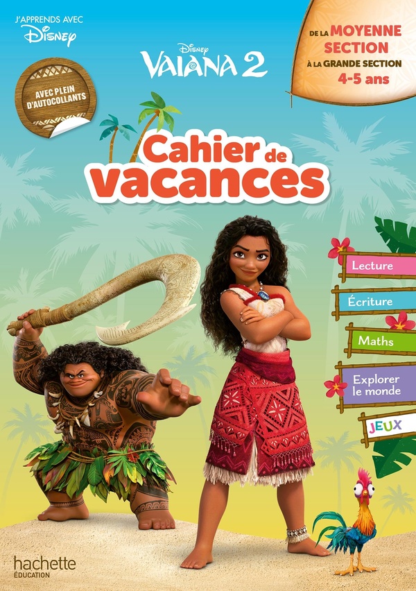 Cahier de vacances Vaiana 2. De la Moyenne Section à la Grande Section, Edition 2025