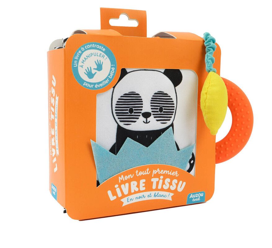 Mon tout premier livre tissu. En noir et blanc