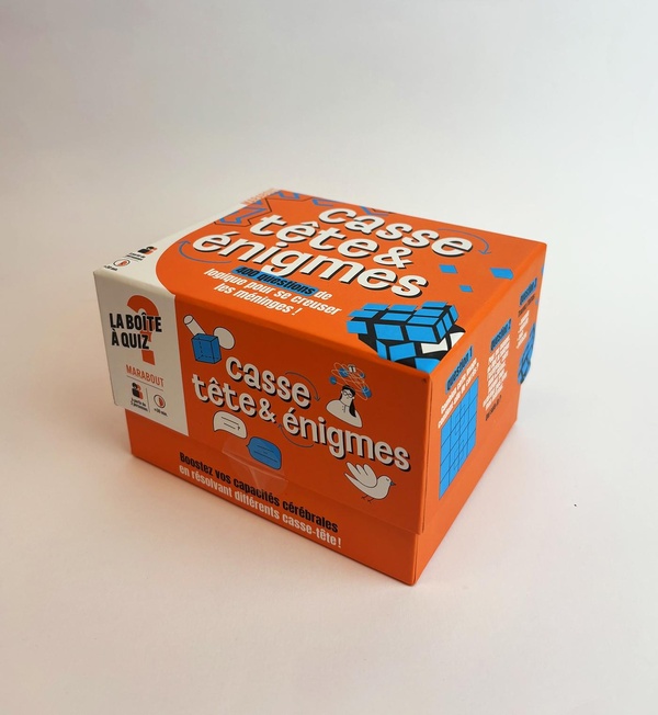 LA BOITE CASSE-TETE & ENIGMES - 400 QUESTIONS DE LOGIQUE POUR SE CREUSER LES MENINGES !