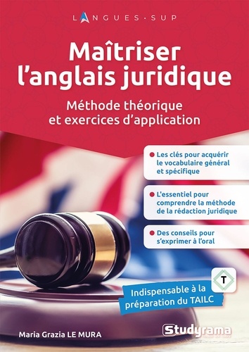 LANGUES SUP - MAITRISER L'ANGLAIS JURIDIQUE - METHODE THEORIQUE ET EXERCICES D'APPLICATION