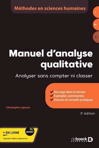 Manuel d'analyse qualitative. Analyser sans compter ni classer