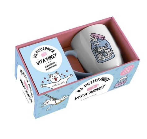 Ma petite pause Vita'minet. 1 joli mug en céramique 1 livret de recettes