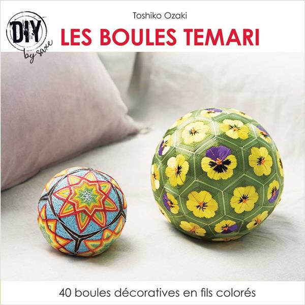 Les boules temari. 40 boules décoratives en fils colorés
