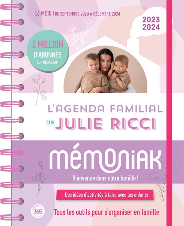 L'agenda familial mensuel de Julie Ricci. Edition 2023-2024