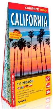 CALIFORNIE 1/1.250.000 (GB) (COMFORT !MAP, LAMINE